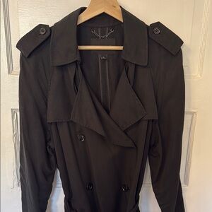 Women's Black Trench Coat